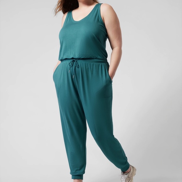 Athleta Pants & Jumpsuits Athleta Balance Jumpsuit Teal Size Large